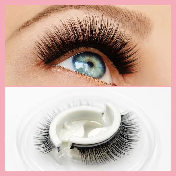 Eyelashes with Self-Adhesive and Reusable Design