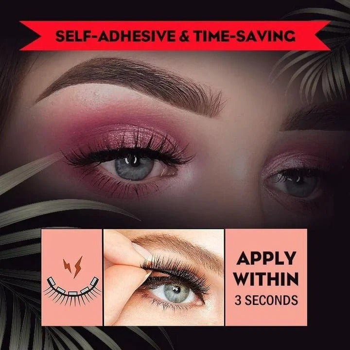Eyelashes with Self-Adhesive and Reusable Design