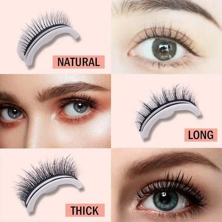 Eyelashes with Self-Adhesive and Reusable Design