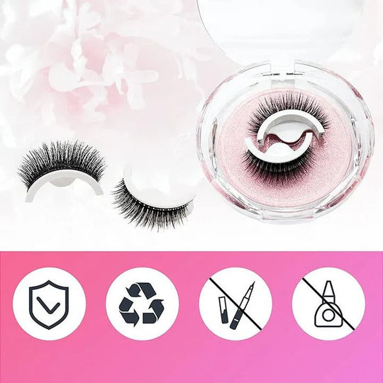 Eyelashes with Self-Adhesive and Reusable Design
