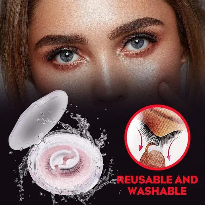 Eyelashes with Self-Adhesive and Reusable Design