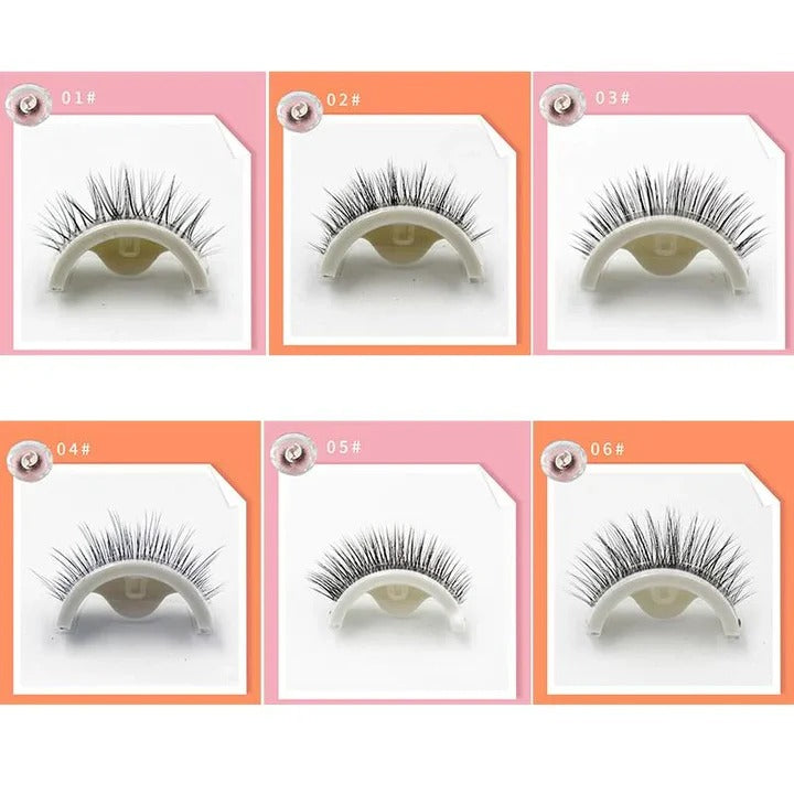 Eyelashes with Self-Adhesive and Reusable Design