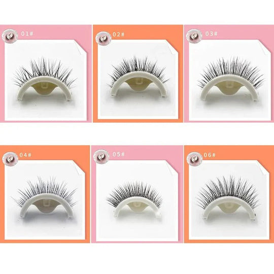 Eyelashes with Self-Adhesive and Reusable Design
