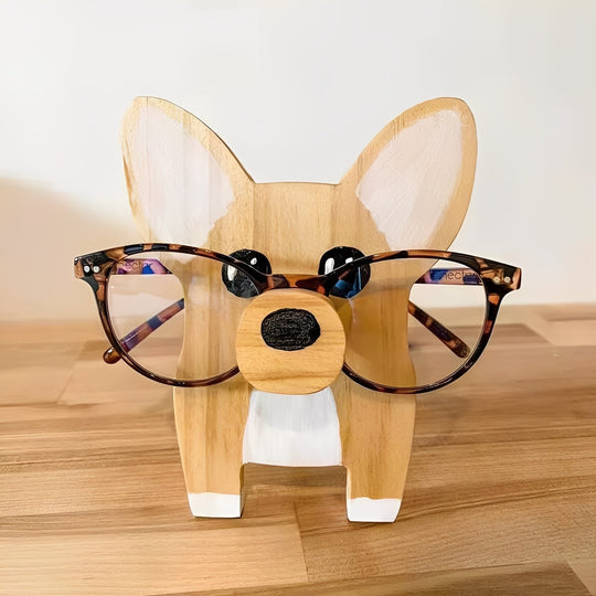 Eyewear Organizer with Wooden Design and Animal Theme
