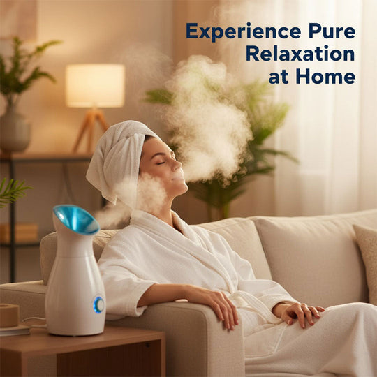 Facial Steamer with Nano Ionic Technology and Ultrasonic Vaporization