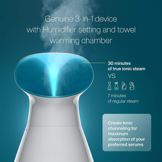 Facial Steamer with Nano Ionic Technology and Ultrasonic Vaporization
