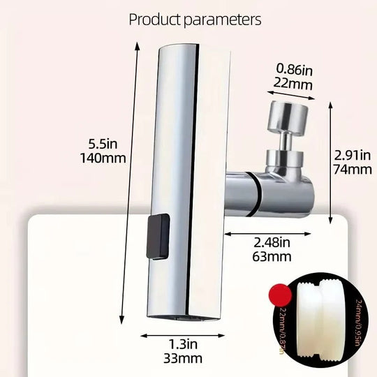 Faucet Adapter with Enhanced Water Flow and Control