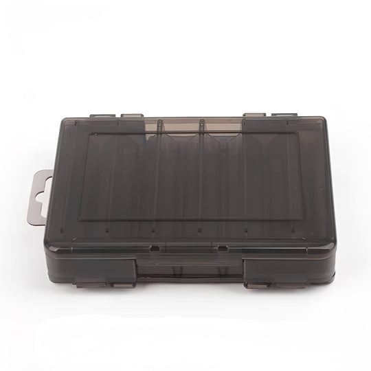 Fishing Tackle Box with Double-Sided Storage and Compartments