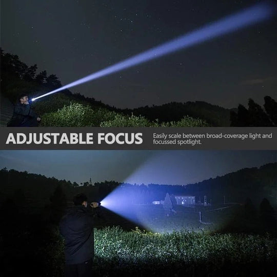 Flashlight with XHP50 LED Chip and Adjustable Brightness