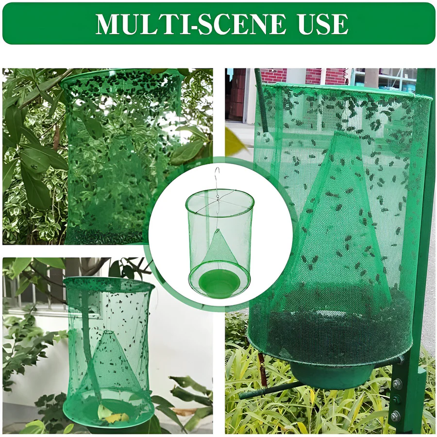 Fly Control Trap with Easy Setup and Effective Bait