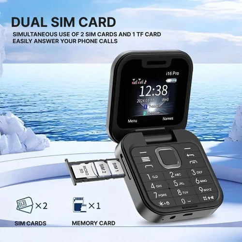 Foldable Smartphone with Dual SIM and Compact Design