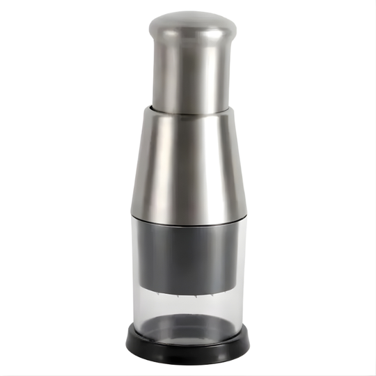Food Chopper with Manual Operation and Stainless Steel Design