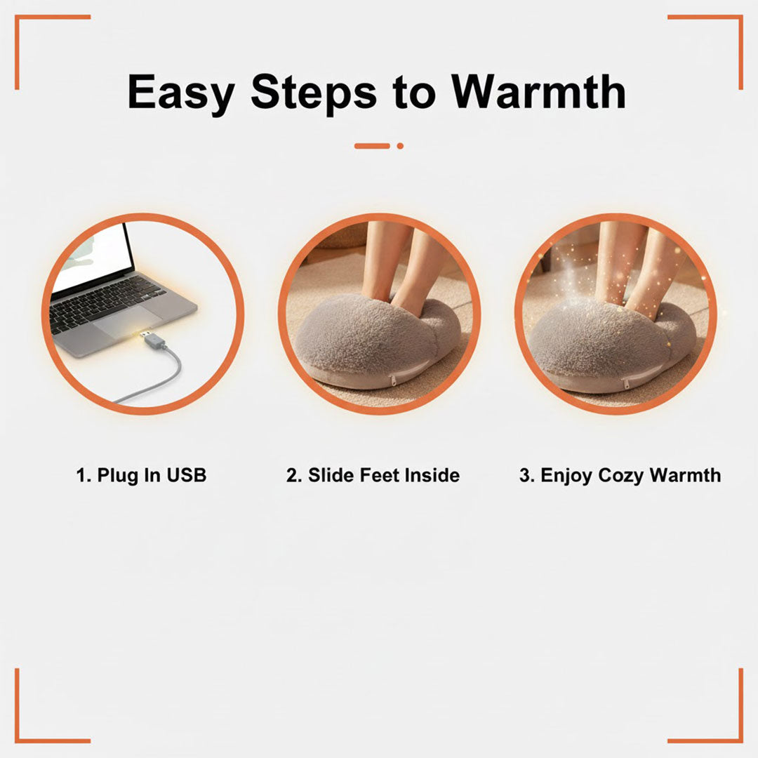 Foot Warmer with Electric Heating and Flannel Fabric