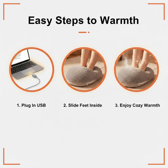 Foot Warmer with Electric Heating and Flannel Fabric