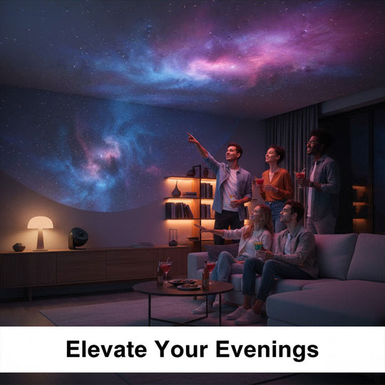 Galaxy Projector with 360° Rotation and Starry Display
