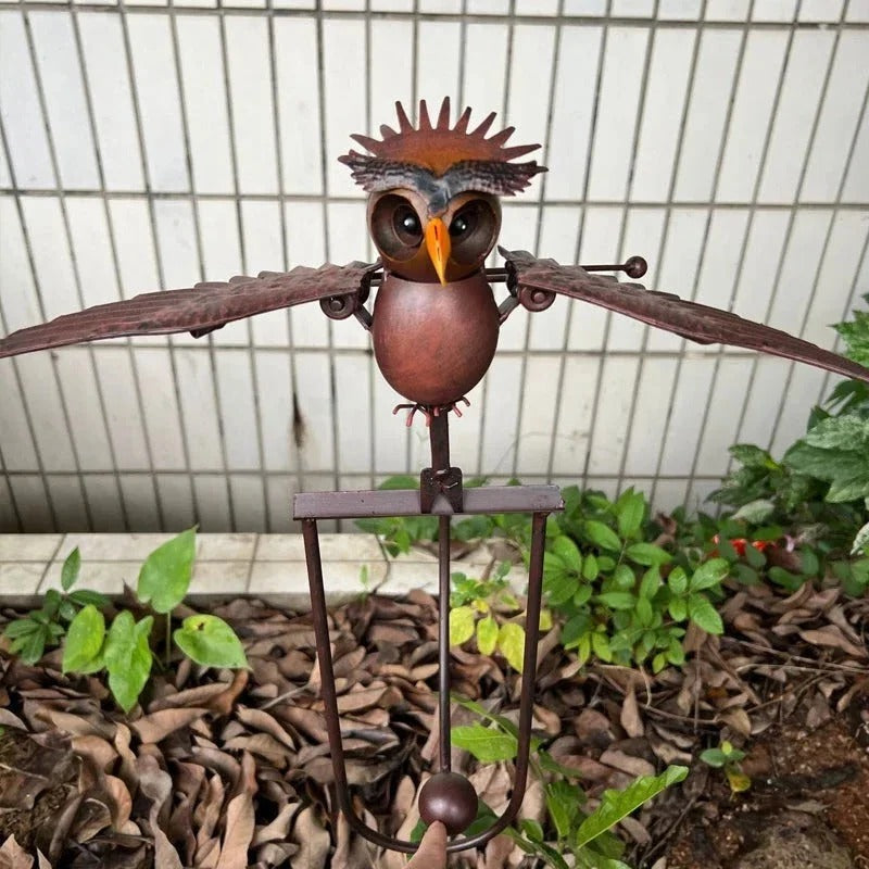 Garden Decor with Colorful Bird Design and Patio Charm