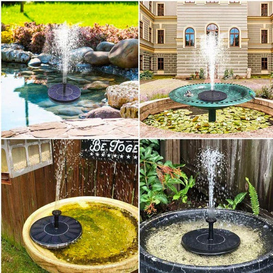 Garden Fountain with Solar Power and Water Pump