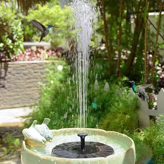 Garden Fountain with Solar Power and Water Pump