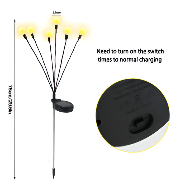 Garden Lights with Solar Power and Decorative Design