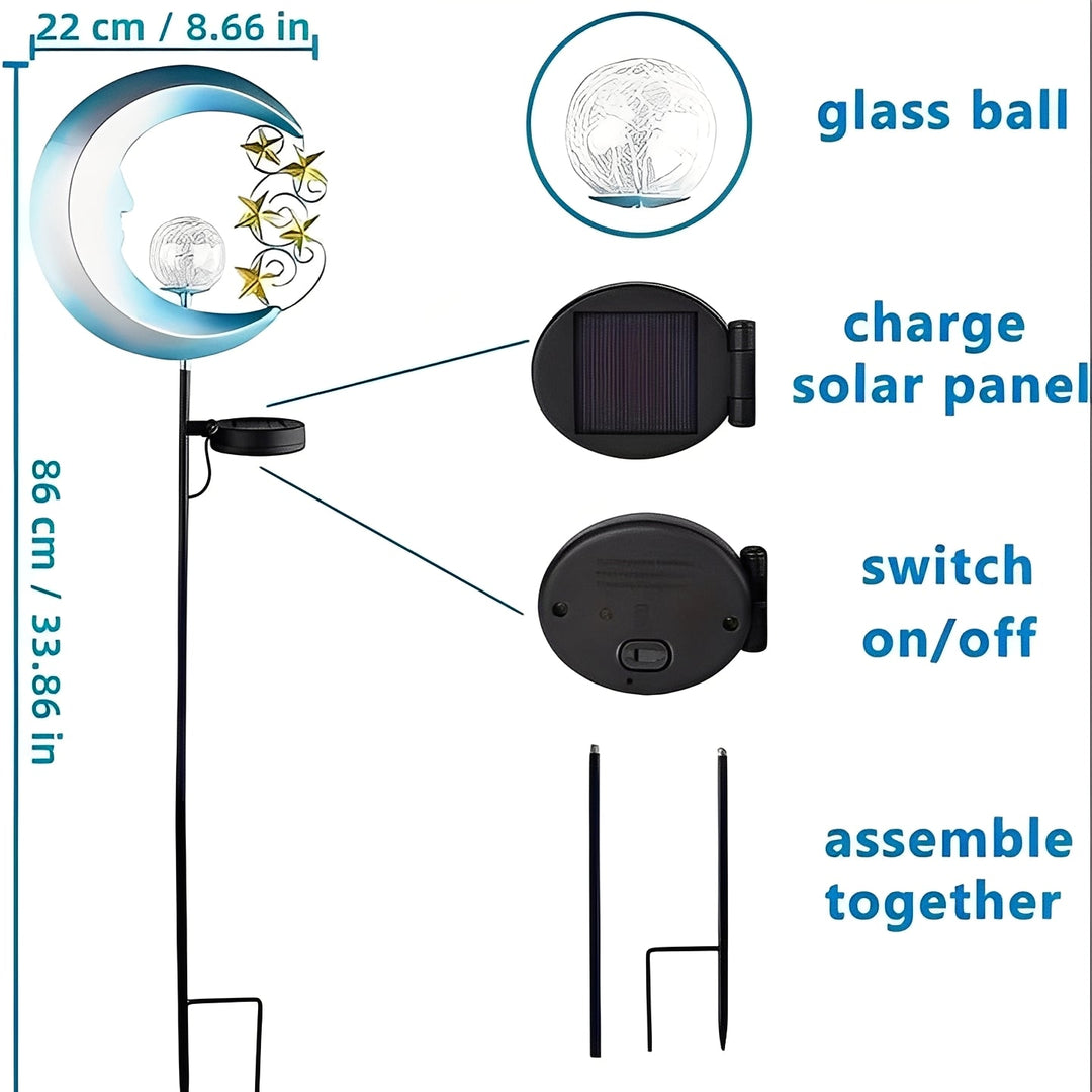 Garden Lights with Solar Power and Pathway Illumination