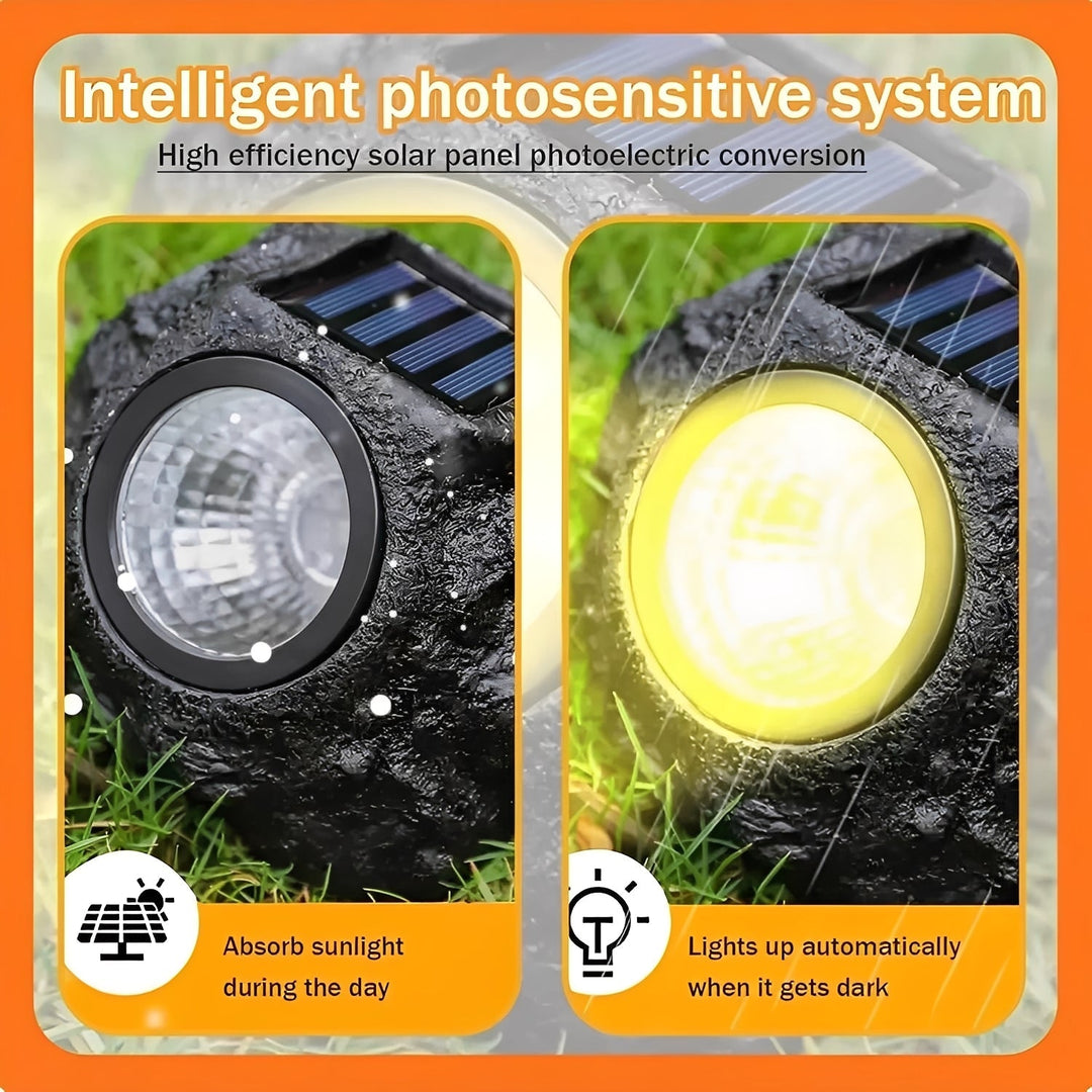 Garden Spotlight with Solar Power and Light Sensor