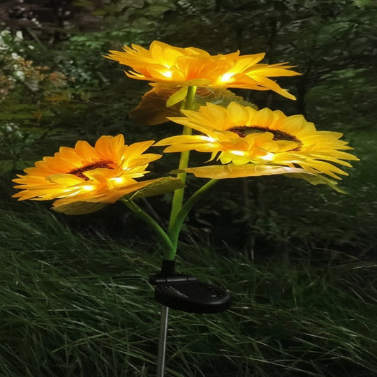 Garden Stake Lights with Solar Power and LED Design