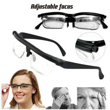 Glasses with Adjustable Focus and Clear Vision