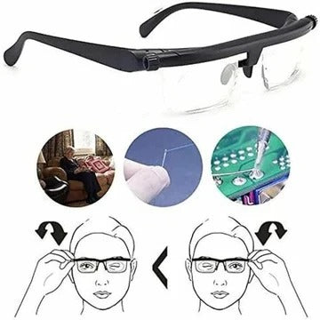 Glasses with Adjustable Focus and Clear Vision