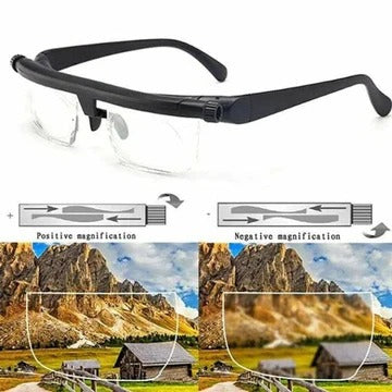 Glasses with Adjustable Focus and Clear Vision