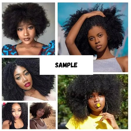 Hair Bundles with Afro Kinky Curls and Virgin Quality