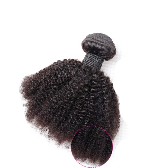 Hair Bundles with Afro Kinky Curls and Virgin Quality