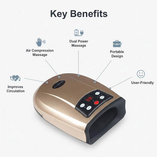 Hand Massager with Air Compression and Palm Relief