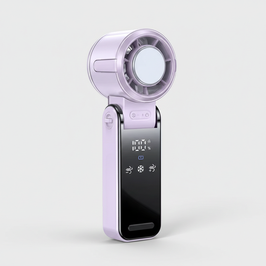 Handheld Fan with Foldable Design and Cooling Function