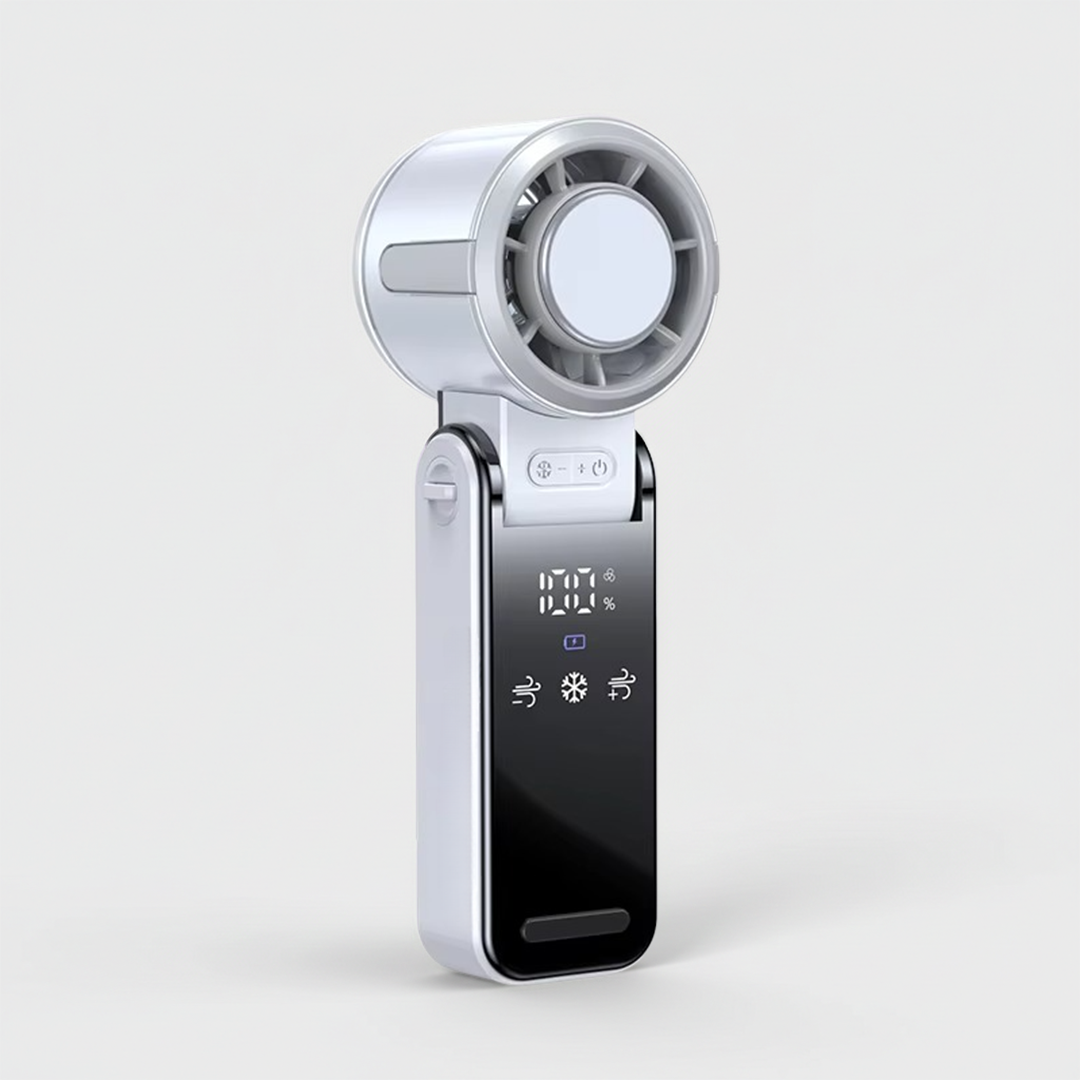 Handheld Fan with Foldable Design and Cooling Function