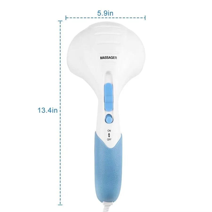 Handheld Massager with Dual Vibration and Adjustable Intensity