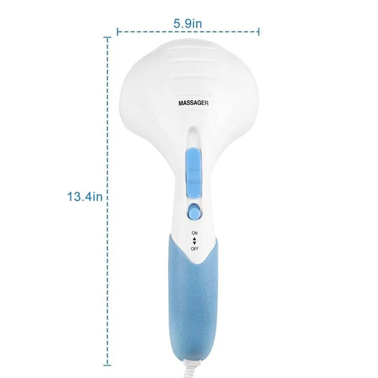 Handheld Massager with Dual Vibration and Adjustable Intensity