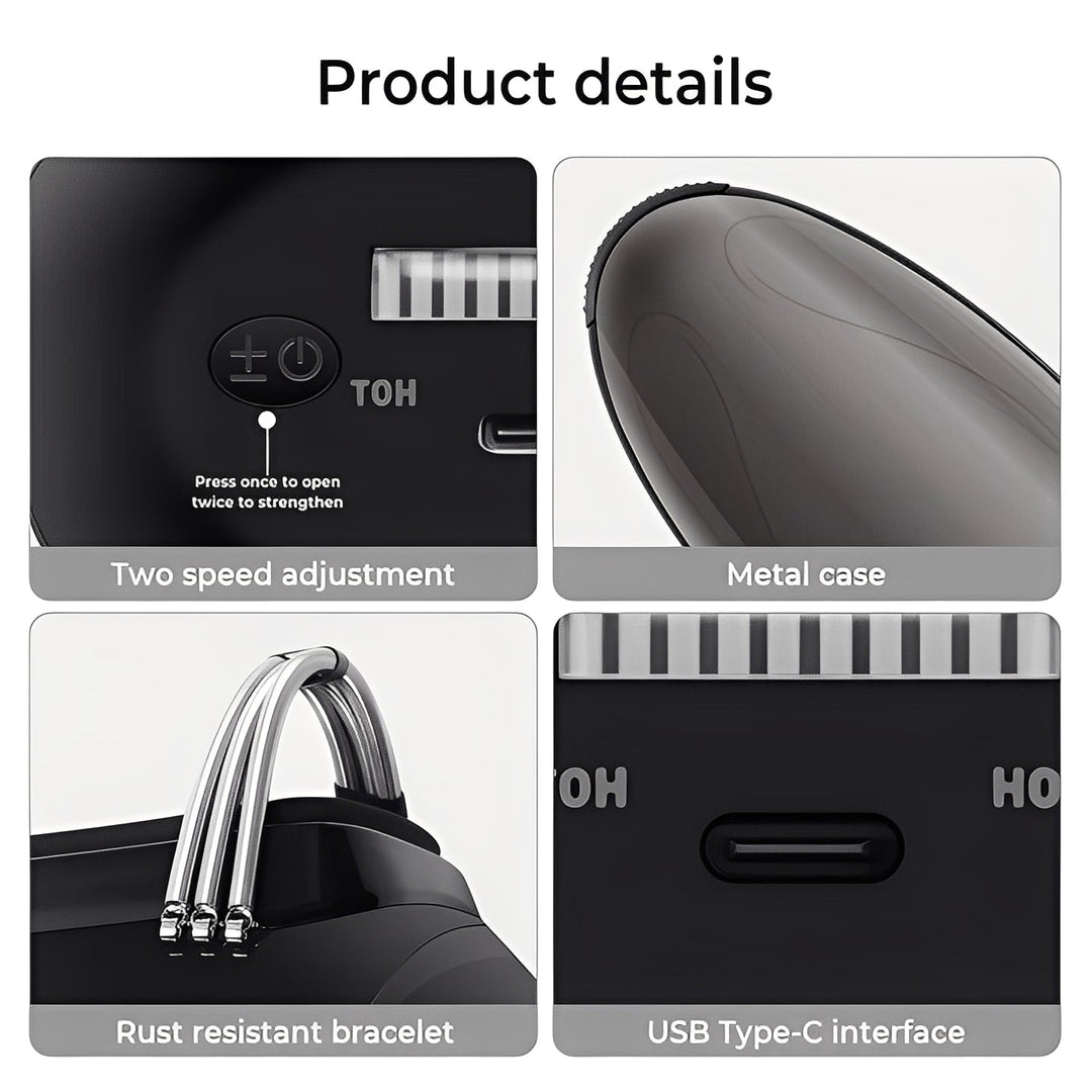 Handheld Massager with USB Rechargeable Battery and Portable Design