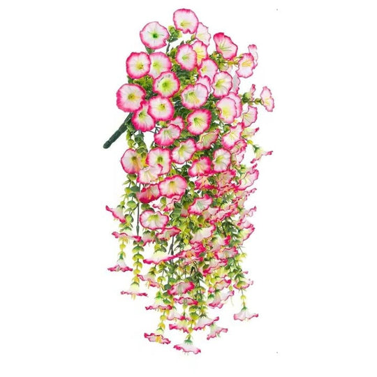 Hanging Vines with Artificial Morning Glory and Outdoor Decor