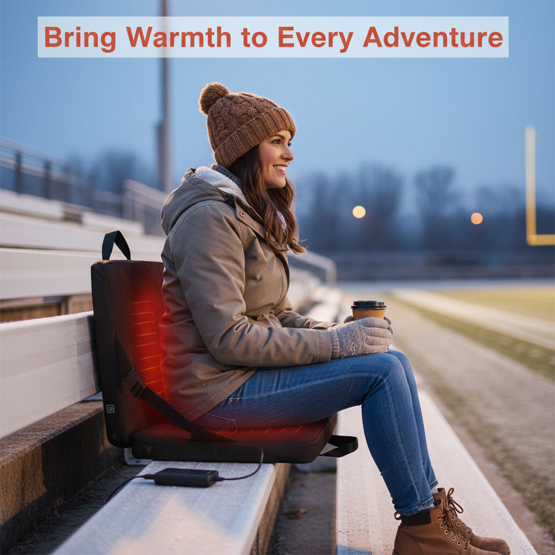 Heated Seat Cushion with USB Power and Adjustable Temperature