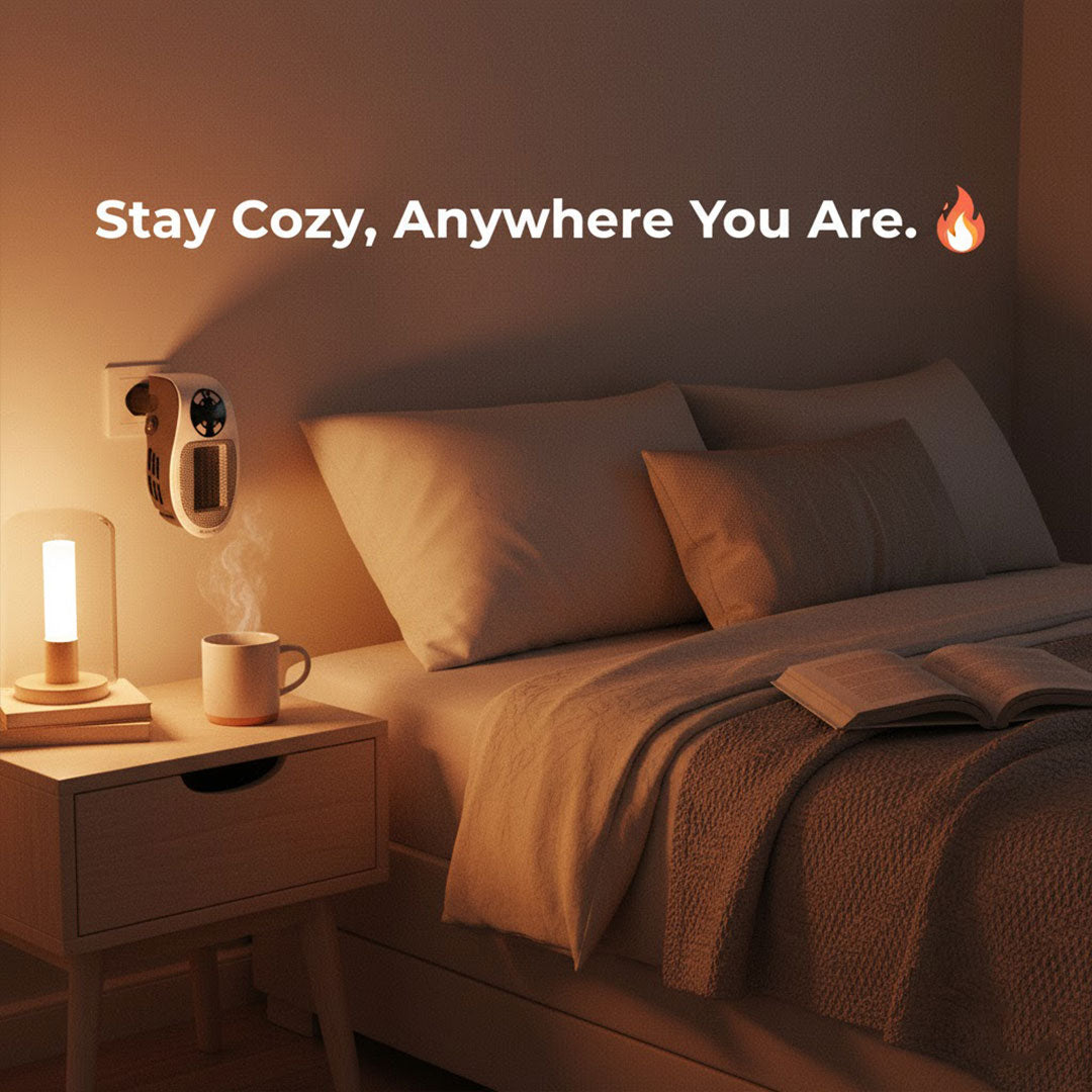Heater with Adjustable Temperature and Compact Design