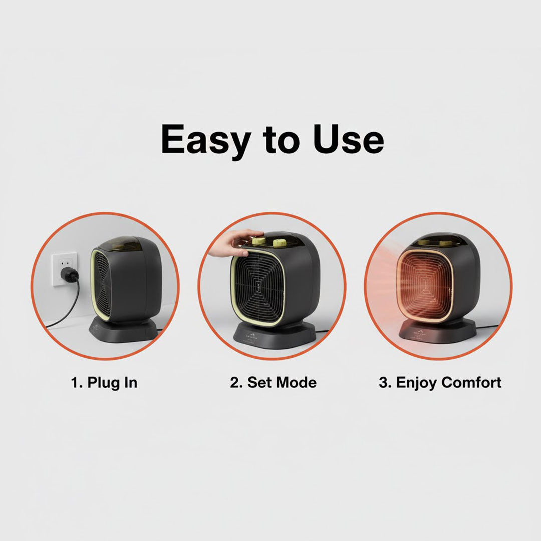 Heater with Energy Efficiency and Cooling Function