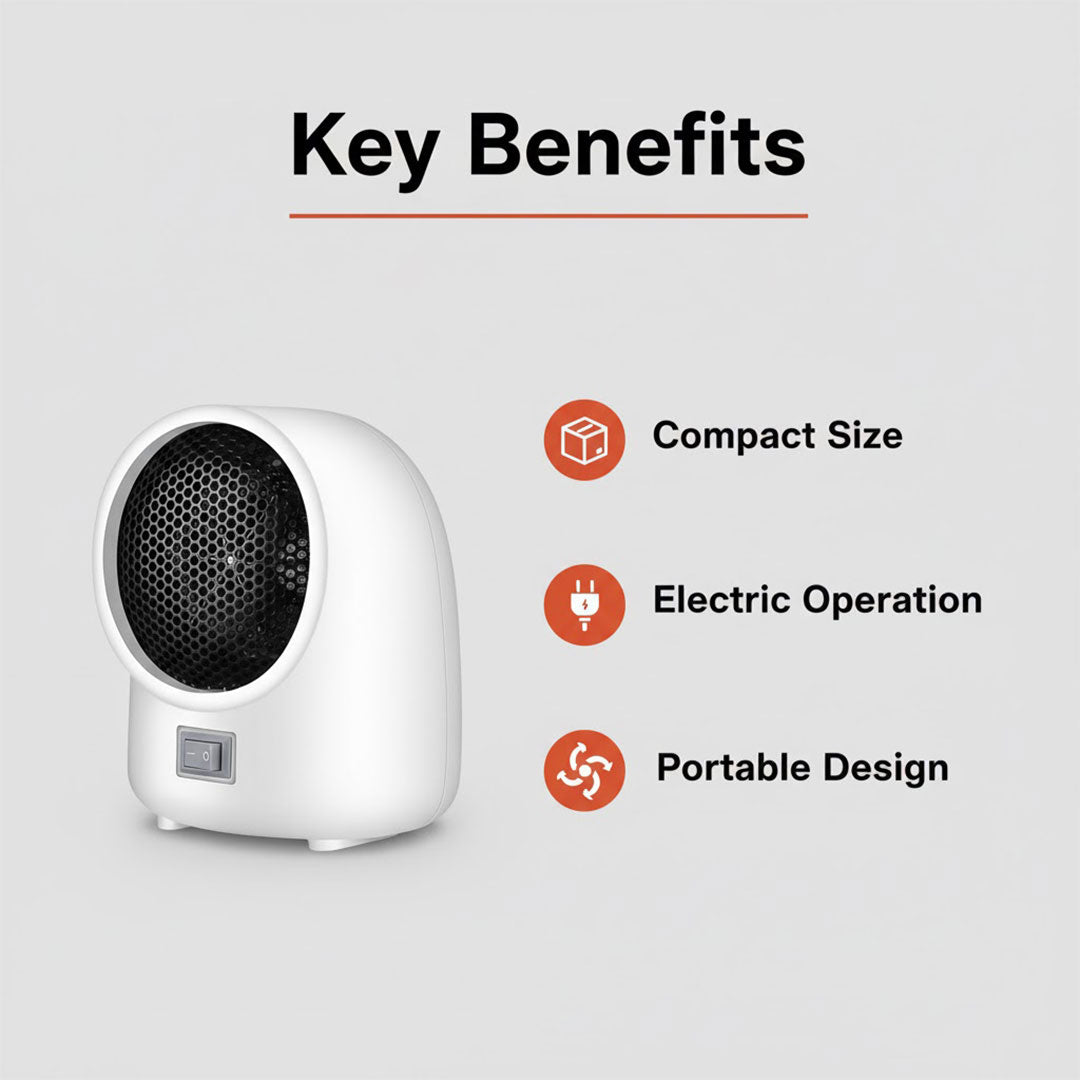 Heater with Portable Design and Electric Power