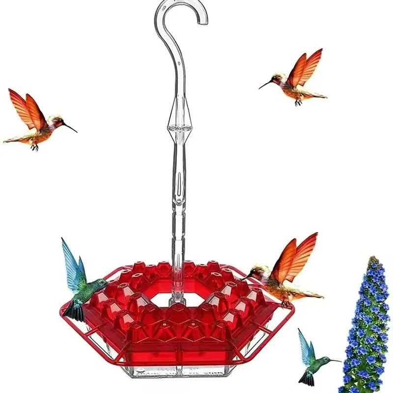 Hummingbird Feeder with Ant Guard and Hanging Perch