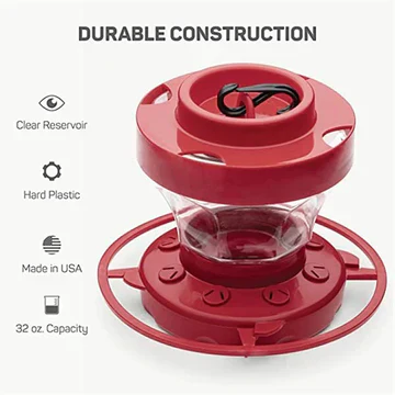 Hummingbird Feeders with Bee Proof Design and Perch