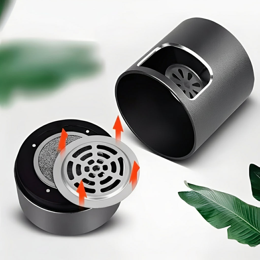 Indoor Ashtray with Air Filtration and Odor Control