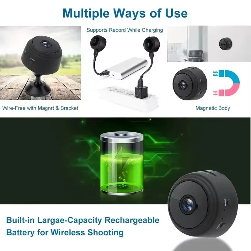 Indoor Security Camera with 1080p HD Video and WiFi Connectivity