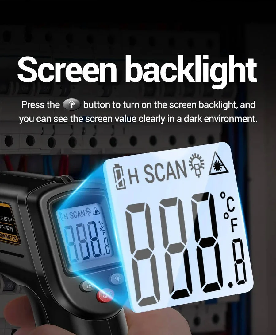 Infrared Thermometer with Contact-Free Measurement and Fast Response