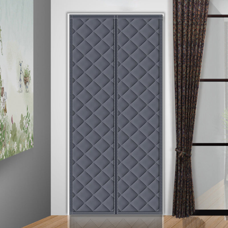 Insulation Curtain with Magnetic Closure and Draft Blocker