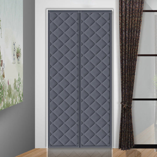Insulation Curtain with Magnetic Closure and Draft Blocker