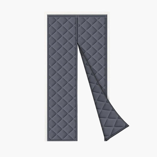 Insulation Curtain with Magnetic Closure and Draft Blocker